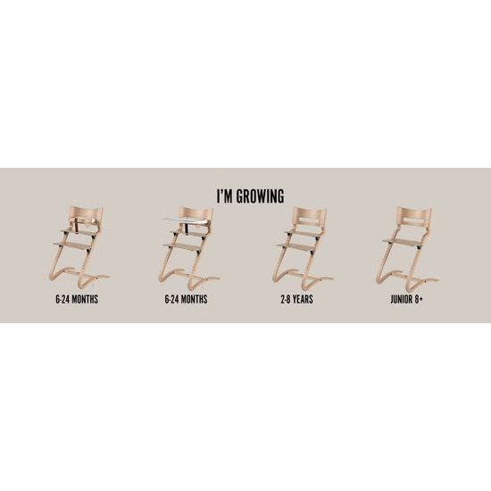 LEANDER CLASSIC™ Jídelní židle + hrazdička + tác + polštář