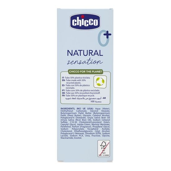 Chicco Krém na dětskou tvář Natural Sensation s bambuckým máslem a vitaminem E 50ml, 0m+