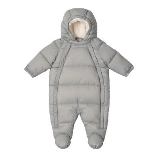 LEOKID Baby Overall Eddy Gray Mist vel. 0 – 3 měsíce (vel. 56)