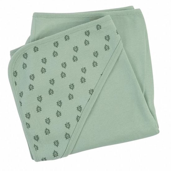 LODGER Dreamer Newborn Rib Silt Green 100 x 100 cm