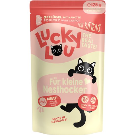 Lucky Lou Lucky Lou Lifestage Kitten s drůbežím masem 125 g