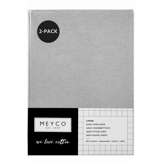 Meyco Žerzejové prostěradlo 40x80/90 - Light grey