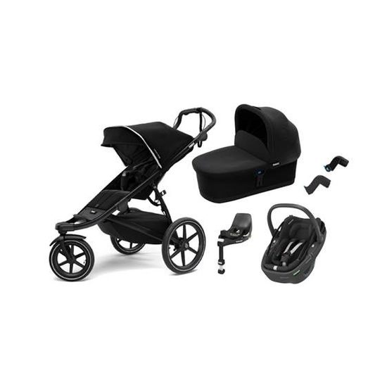 Thule SET 5v1 Urban Glide² + Bassinet + Coral 360 vč. adaptérů a základny (Black)