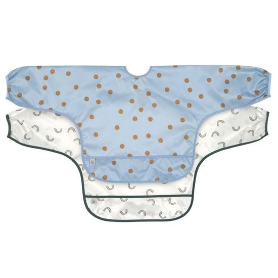 Lässig Long sleeve Bibs Happy Rascals Smile sky blue