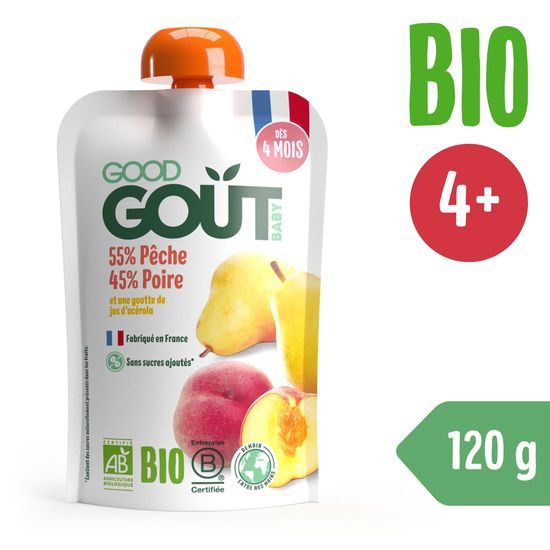 Good Gout BIO Broskev s hruškou (120 g)