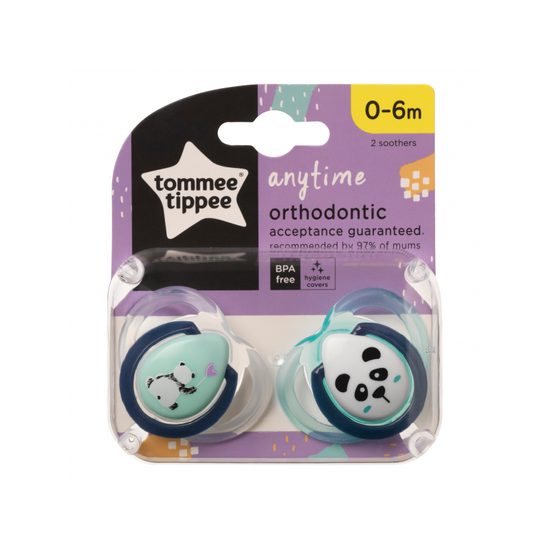 Tommee Tippee Šidítko C2N silikon Any Time 2ks 0-6m