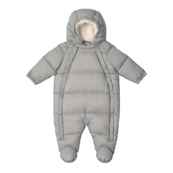 LEOKID Baby Overall Eddy Gray Mist vel. 0 – 3 měsíce (vel. 56)