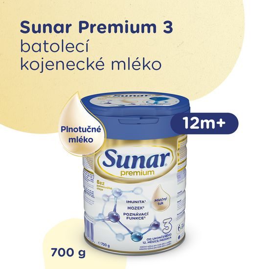 Sunar 6x Premium 3 Mléko batolecí 700g