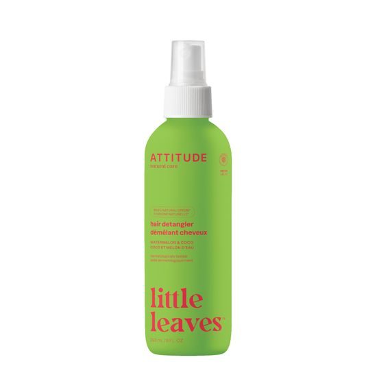 ATTITUDE Sprej pro snadné rozčesávání dětských vlásků Little leaves s vůní melounu a kokosu 240 ml