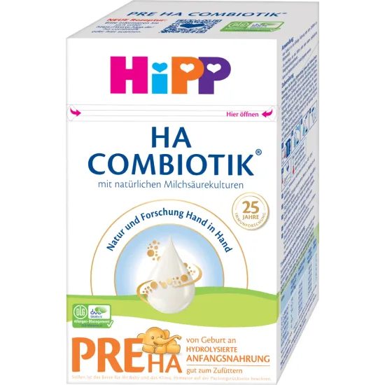 HiPP 4x Počáteční kojenecká výživa HiPP HA 1 Combiotik 600g