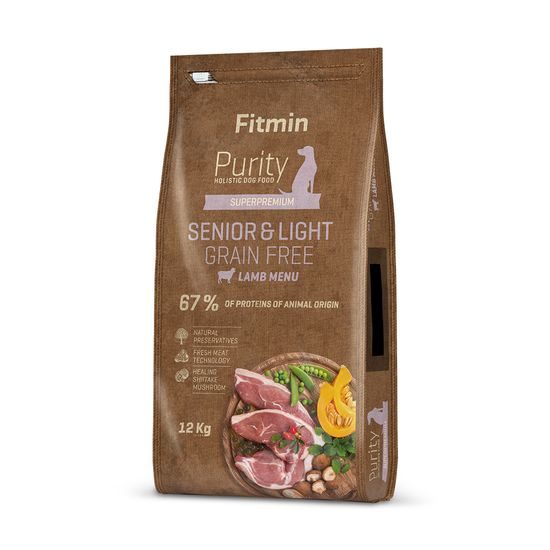 Fitmin Purity GF Senior&Light Lamb krmivo pro psy Hmotnost: 12 kg