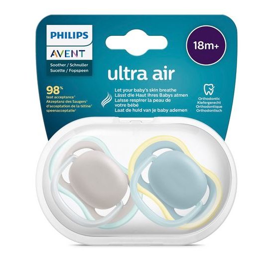 Philips AVENT Šidítko Ultra air neutral 18m+ 2ks