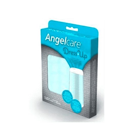 Angelcare Koš na pleny Dress Up, 1 kazeta, náhradní kazety 3 ks, potah na koš Leaf