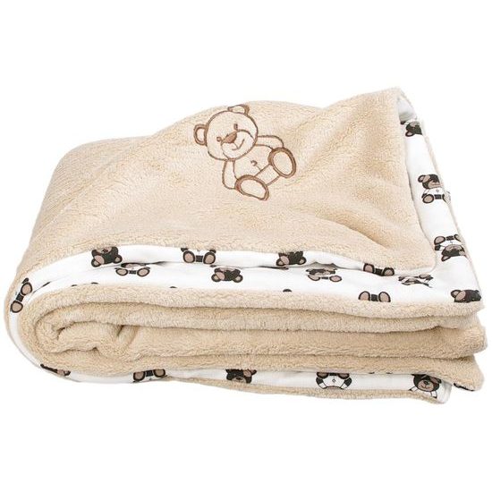Kaarsgaren Dětská deka béžová medvídek Wellsoft bavlna