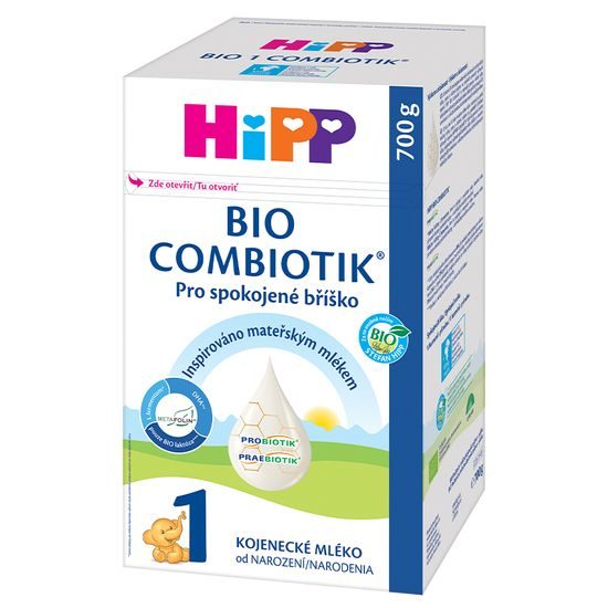 HiPP 4x Počáteční mléčná kojenecká výživa HiPP 1 BIO Combiotik 700g