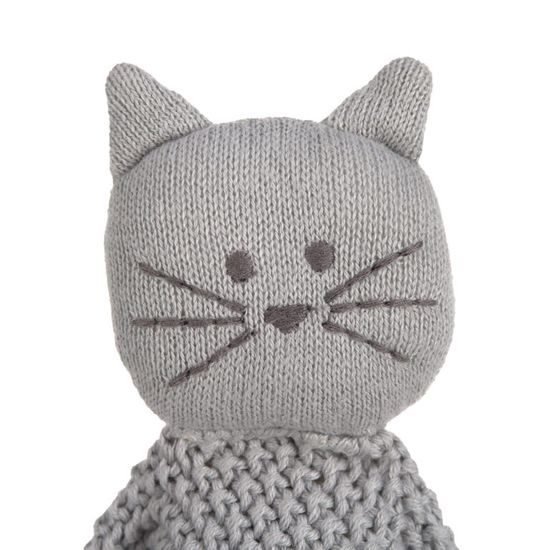 Lässig Knitted Baby Comforter Little Chums cat
