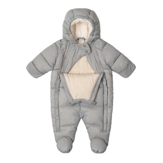 LEOKID Baby Overall Eddy Gray Mist vel. 0 – 3 měsíce (vel. 56)