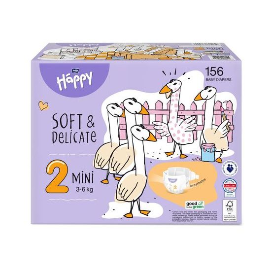 Bella Baby HAPPY Soft&Delicate BOX 2 Mini 3-6kg 156ks