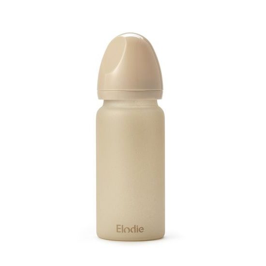 Elodie Details Skleněná kojenecká láhev Pure Khaki