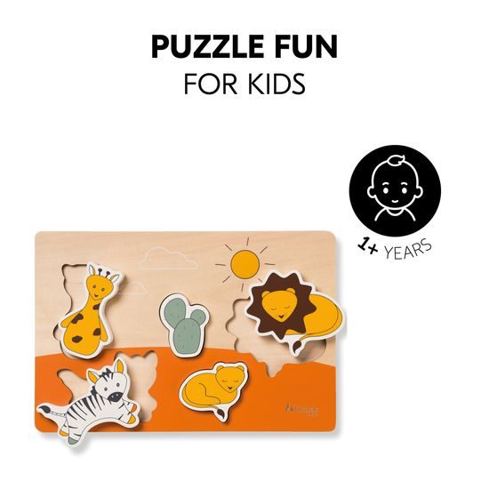 Hauck dřevěné Puzzle vkládací Puzzle N Fit Safari