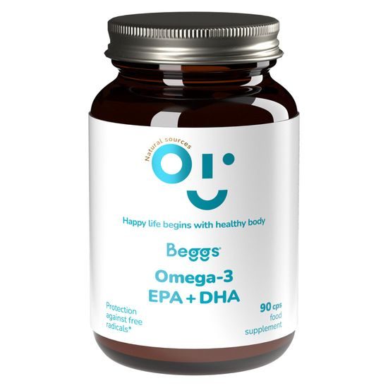 Beggs Omega-3, EPA+DHA (90 kapslí)