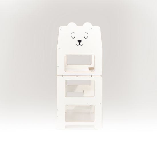 Craffox Multifunkční učící věž medvěd bílý
