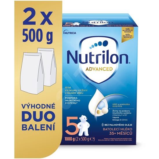 Nutrilon 5 Dětské mléko Advanced 2x1kg