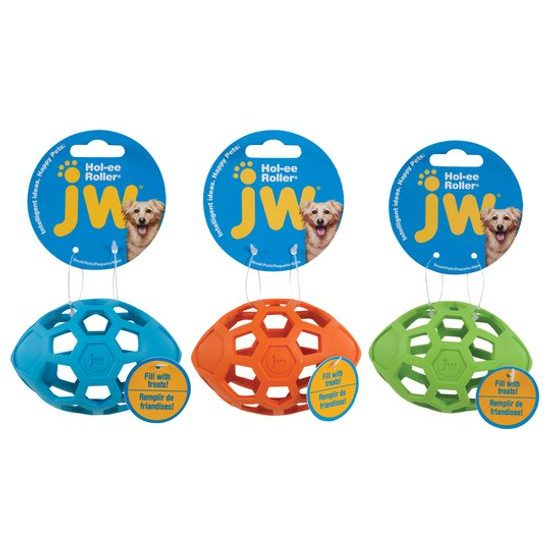 JW Hol-EE Roller Rugby míč - mix barev - 10 cm Small