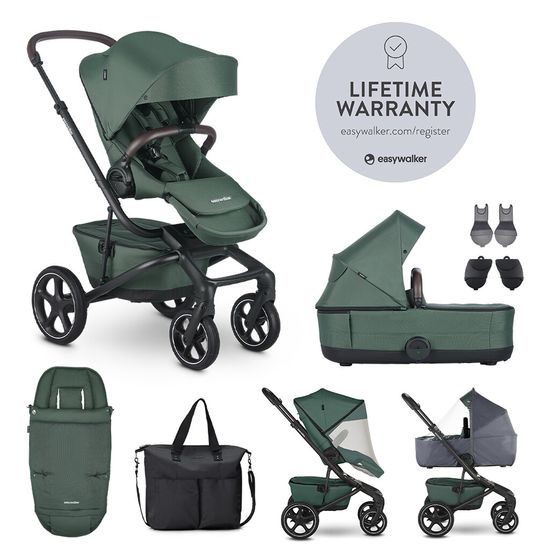 Easywalker Jimmey AIR Set XXL Pine Green s příslušenstvím