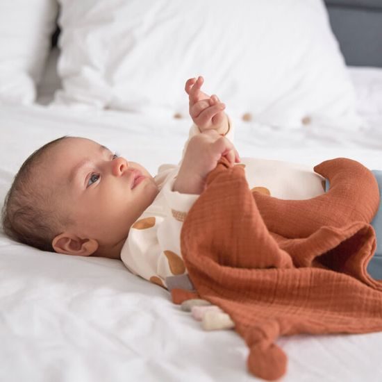 Lässig Baby Comforter Little Universe Moon rust