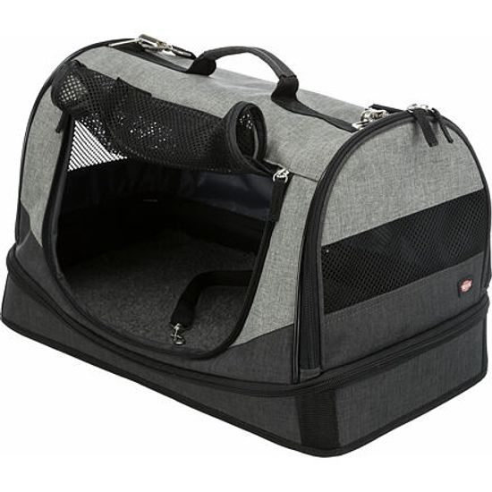 Trixie Transportní taška-pelíšek HOLLY 50x30x30 cm nylon,černo/šedá
