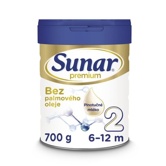 Sunar 6x Premium 2 Mléko pokračovací 700g