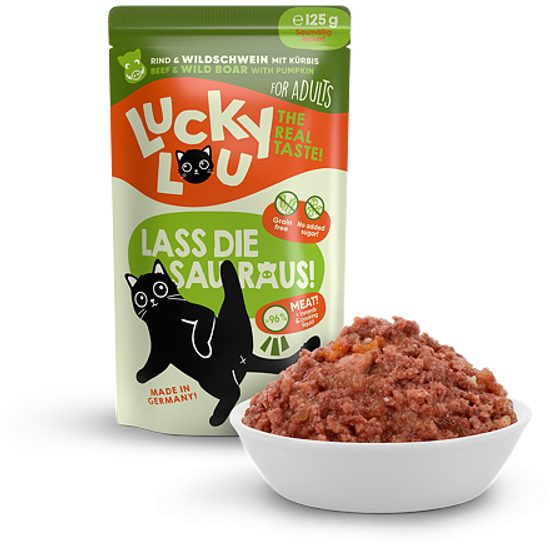 Lucky Lou Lucky Lou Lifestage Adult s hovězím masem a divočákem 125 g