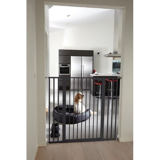 BabyDan vysoká zábrana Premier PET GATE, š. 73-80 cm černá