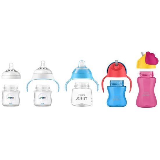 Philips AVENT Hrneček s brčkem Bendy 200ml dívka