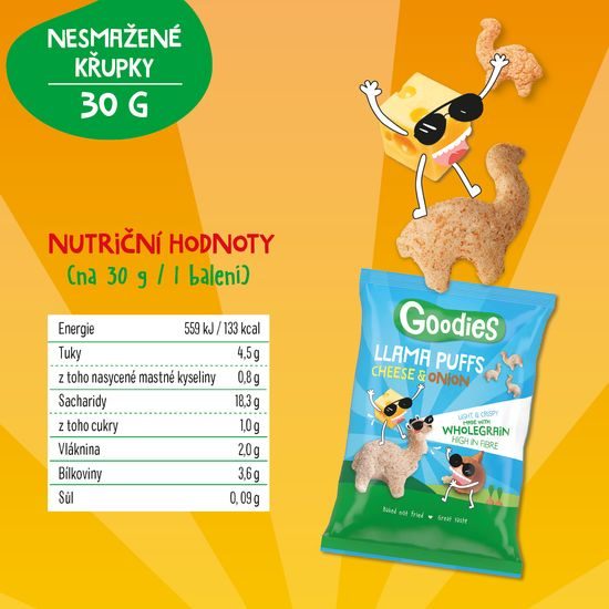 Goodies křupky Lama mix příchutí 9x30g