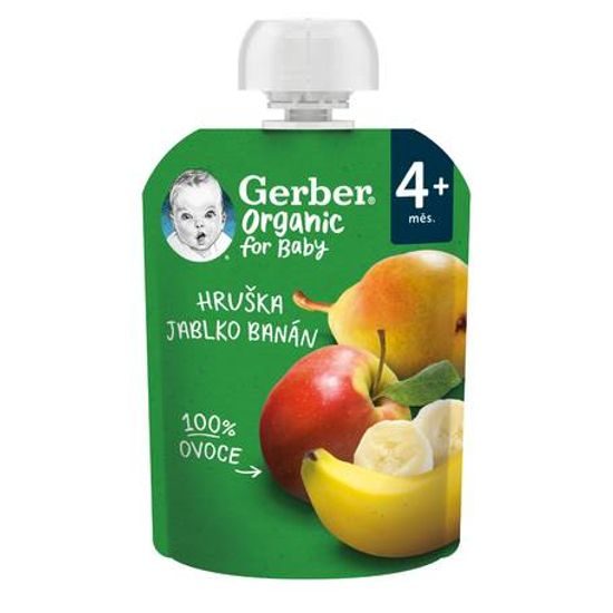 Gerber Organic Kapsička hruška/jablko/banán BIO 90g