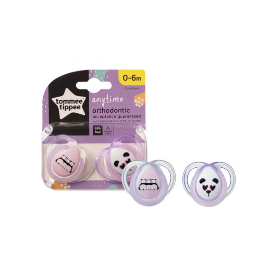 Tommee Tippee Šidítko C2N silikon Any Time 2ks 0-6m