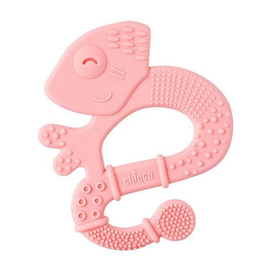 Chicco Kousátko silikonové Super Soft Chameleon růžový 2m+