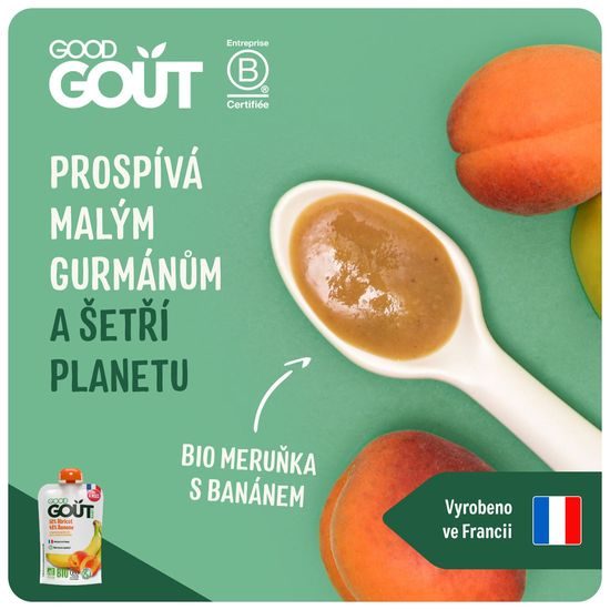 Good Gout BIO Meruňka s banánem 120g