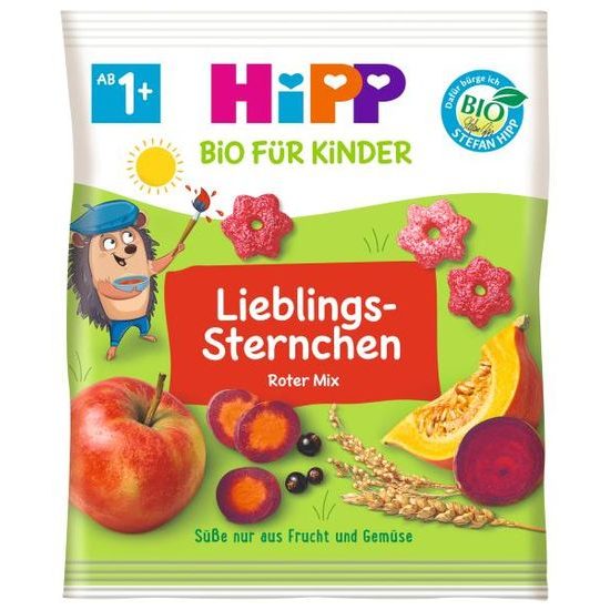 HiPP BIO Dětské obilné křupky s jablkem, mrkví, dýní a řepou