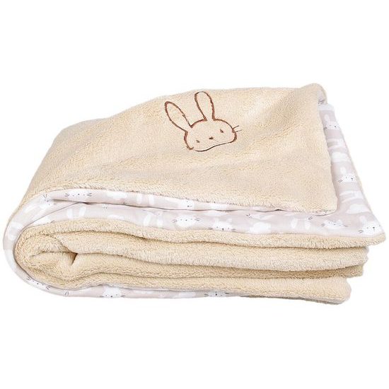 Kaarsgaren Dětská deka béžová zajíc Wellsoft bavlna