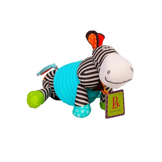 B-Toys Tahací harmonika zebra Squeezy Zeeby