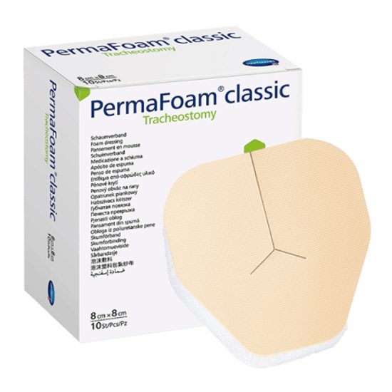 HARTMANN PermaFoam Classic Tracheostomy 8 x 8 cm 10 ks