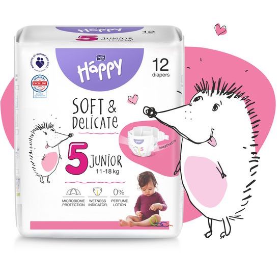 Bella Baby HAPPY Soft&Delicate 5 Junior 11-18 kg 12ks