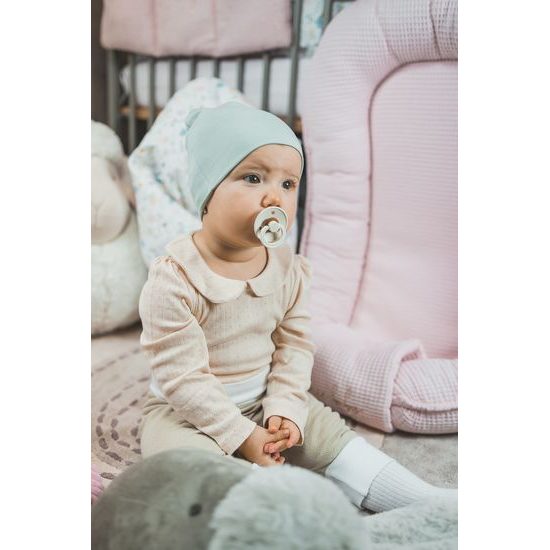 enie baby Dětská čepice BAMBOO 6-9m mentolová