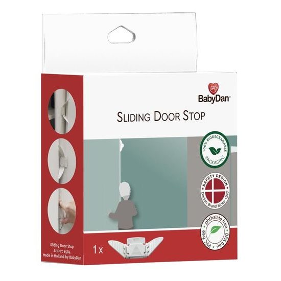 BabyDan bezpečnostní uzávěr posuv.dveří skříní Sliding Door Stop, BIO