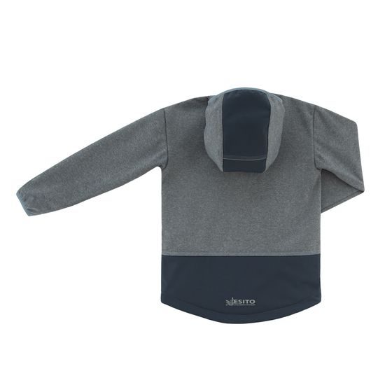 ESITO Dětská softshellová bunda DUO Grey - 80 / šedá