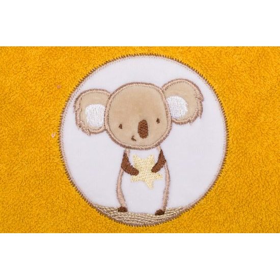 Fillikid Ručník s kapucí koala honey 75x75 cm