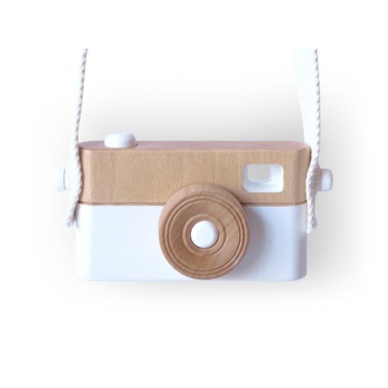 Dětský dřevěný fotoaparát PixFox bílý by Craffox